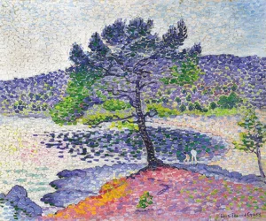 Strand i kveldslyset. 1902