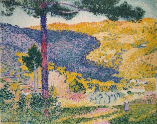 Dal med granskygge på fjellet, 1909