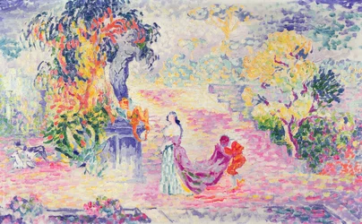Kvinne i parken, 1909