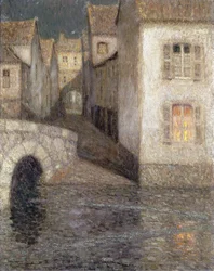 Huset ved elven, Chartres; Les Masons sur la Riviere, Chartres