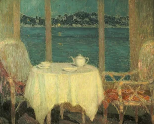 Terrassen foran St. Tropez-bukten