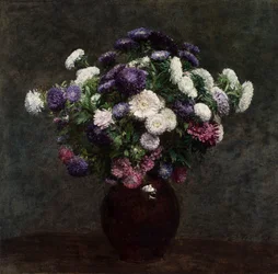 Asters i en vase