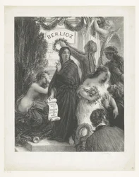 Plakatmusikk Hector Berlioz jubileumsdagen. H.J. Mellom 1. og 2. stat, ikke med Hédiard