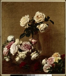 Les roser Maleri av Henri Fantin Latour (Fantin-Latour) (1836-1904) Privatsamling fra 1800-tallet.