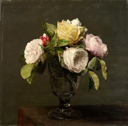 Roser i en beger, 1873.