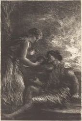Sieglinde og Siegmund fra 1. akt av "Valkyrien"