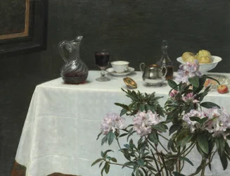 Stilleben: Hjørne av et bord