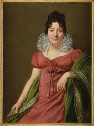 Marie Therese Bourgoin, fransk skuespillerinne, elskerinne til keiser Alexander I av Russland - Portrett av Marie-Therese Bourgoin (1781-1833), elskerinne til keiser Alexander I, av Riesener, Henri-Francois (1767-1828). Olje på lerret, ca 1809. Størrelse: 