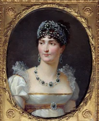 Portrett av imponen Josephine de Beauharnais (1763-1814) Maleri av Henri Francois Rieser (1767-1828) 1806 Malmaison, slottsmuseum