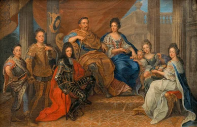 Norsk: Jan III Sobieski med familien John III Sobieski med familien