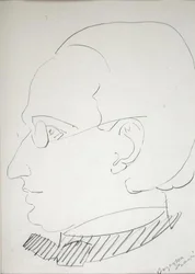 Alfred Wolmark (1877-1961) (blyant på papir)