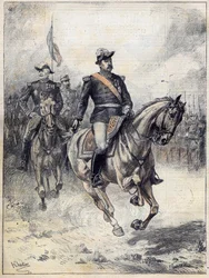 General Felix Gustave (Felix-Gustave) Saussier (1828-1905) i 1892 etter Chartiers aquerelle.
