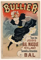 Bullier, hver torsdag Bal-maske, nattfest, 1896.