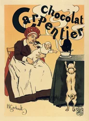 Reklame for sjokoladedrikken Carpentier, ca. 1900 (plakat)