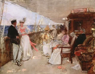 Seiling i skjærgården, ca. 1898 (skisse)