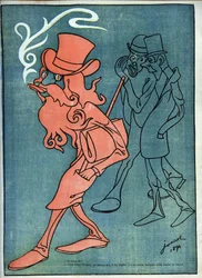 Tony-Truand (Tony Truan) (demokrat-sosialistisk demokrat) - av Henri Gustave Jossot (1866–1951) i «Le Rire» fra 1894