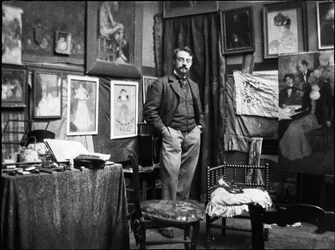 Henri Matisse i verkstedet til Henri Evenepoel, 1897.