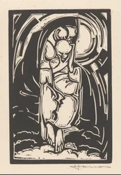Figur som holder haken