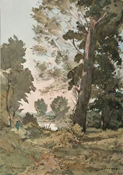 Fra The Watercolor av Henri Harpignies, c1839-1898, 1898