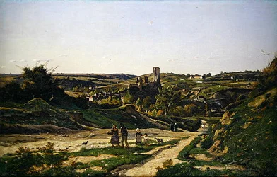Slottet og landsbyen Herisson