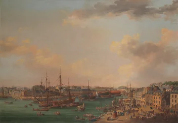Den ytre havnen i Brest, 1773.