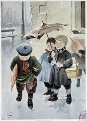 En uavhengig - akvarell av Geoffroy i "" Le Figaro Illustré""", mai 1901
