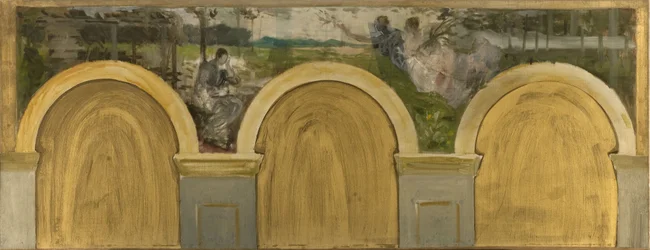 Skisse til Vitenskapssalongen i rådhuset i Paris: Vitenskapens kroning, mellom 1888 og 1892 (rutet)