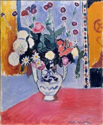 Bukett (vase med to hanker)