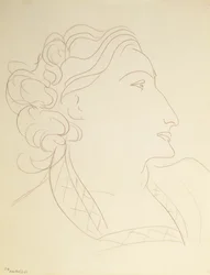 Kvinnelig profil (portrett av LN Delektorskaya)
