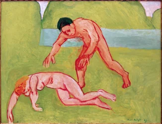 Nymfe og satyr