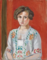Den bulgarske blusen, ca. 1920 (olje på lerret)