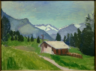 Savoyalpene 1901 (olje på lerret)