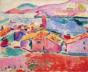 Utsikt over Collioure, ca. 1905 (olje på lerret)