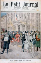 Et bryllup på sykkel, Frankrike, 1897
