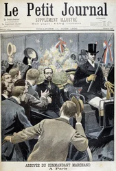 Ankomst av kommandør Marchand i Paris - i "" Le Petite Journal"" av 11.06.1899