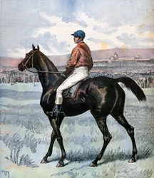 Clamart, vinner av Grand Prix de Paris, eid av Edmond Blanc, 1892