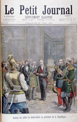 Overlevering av collier de Saint André til republikkens president, 1895