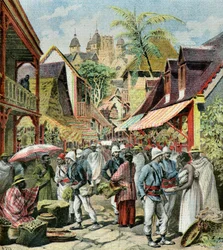 Den franske hæren på Madagaskar, 1895 (illustrasjon)