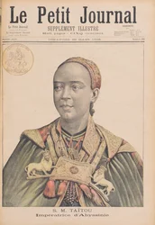 Portrait of the Taytu Betul (c.1851-1918) Empress of Ethiopia, from 