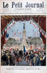 President Faure ved innvielsesseremonien av et monument i Nice, 1896