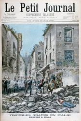 Alvorlige lidelser og opptøyer i Milano, Italia, 1898