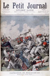 Fangsten av en Hova-leir, Madagaskar, 1895