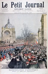 Franske troppers avgang til Madagaskar, Paris, 1895