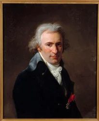 Portrett av Jean Baptiste Canthaney dit Clery (1759-1809) valet de chambre til Louis XVI ved tempelet Maleri av Henri Pierre Danloux (1753-1809) 1798 Søn. 0,65x0,54m