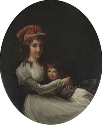Portrett av mor og datter, ca. 1794–95 (olje på lerret)