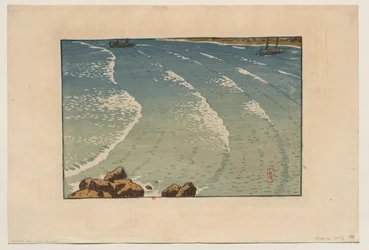 [Bølge ved stigende tidevann, stranden ved La Garde-Guérin (Saint-Briac)]