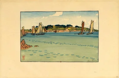 Henri Rivière, Gabares foran …..