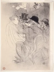 At the Moulin Rouge: A Rude! En skikkelig frekk! (At The Moulin Rouge - A Rude! A True Rude!) 1893 (litografi)