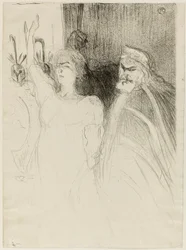 Bartet og Mounet-Sully, i Antigone