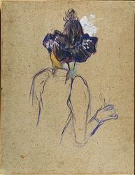 Jane Avril, sett bakfra